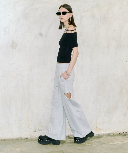 JOSE MOON（ジョゼムーン） スウェットパンツ ジャージ SIDE SLIT