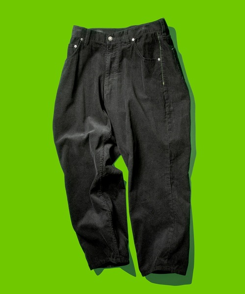 HUF コーデュロイ カジュアルパンツ 黒 HUF（ハフ）の「CORD JONES EASY PANT / HUF パンツ