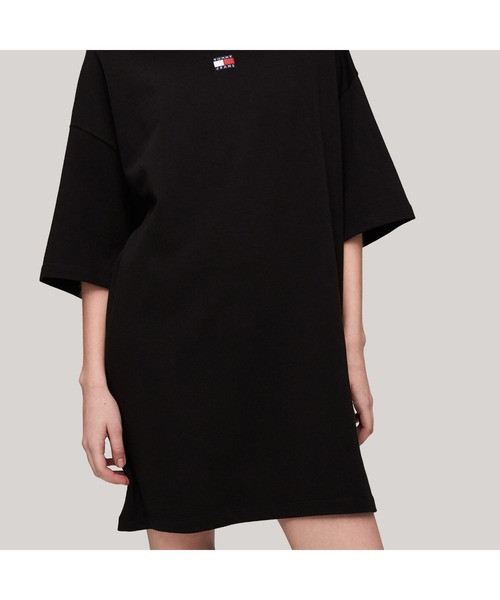 TOMMY JEANS ワンピース バッジTシャツワンピース : ZOZOTOWN