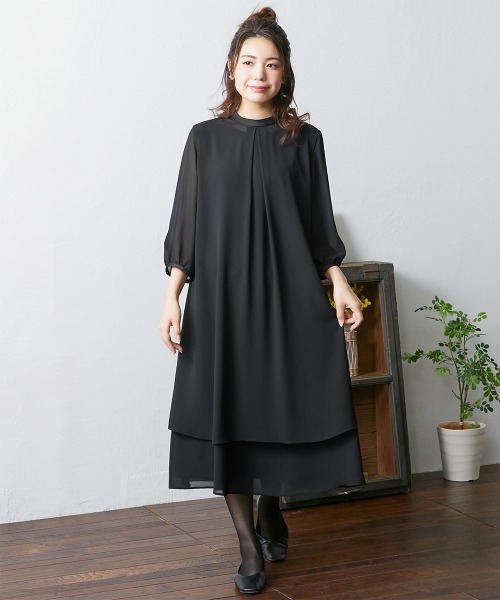 Neina セットアップ 「喪服・礼服」洗える防しわベスト付リボン Neina セットアップ 「喪服・礼服」洗える防しわベスト付リボン