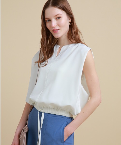 ブラウス シャツ 「THE HOLIDAY CLOSET」キーネックブラウス レディース