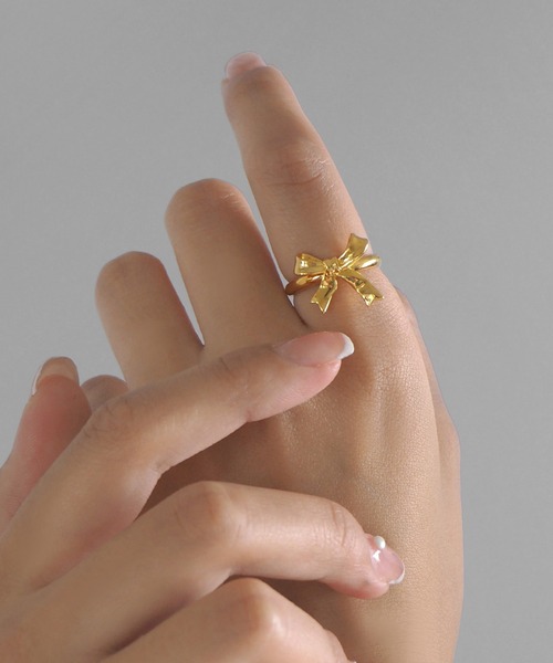 リボン リング minia（ミニア） 指輪 リング リボンリング レディース : ZOZOTOWN