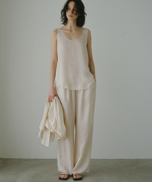 ETRE TOKYO（エトレトウキョウ） パンツ カットオフキュプラリラックス