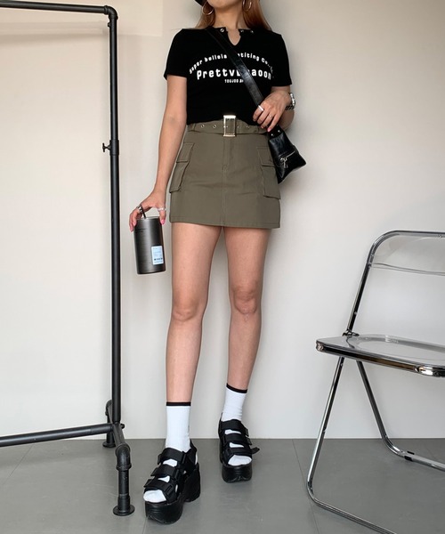 COURREGES＞＞＞ベルト付きビニールミニスカート 楽天市場】Courreges クレージュ ミニスカート REEDITION VINYL