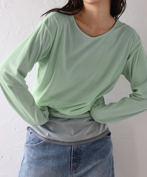 当店在庫してます！ Sagan Bonjour tシャツ レディース リバーシブルシアートップス トップス