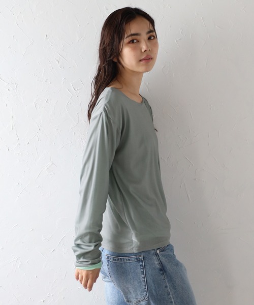 トップス Bonjour Bonjour Sagan tシャツ リバーシブルシアートップス レディース