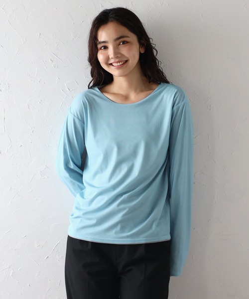 トップス Bonjour Bonjour Sagan tシャツ リバーシブルシアートップス レディース