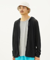 FOXEY 上質コットン　サマーニット　ジップアップパーカー　フーディー　38 FOXEY 上質コットン サマーニット ジップアップパーカー
