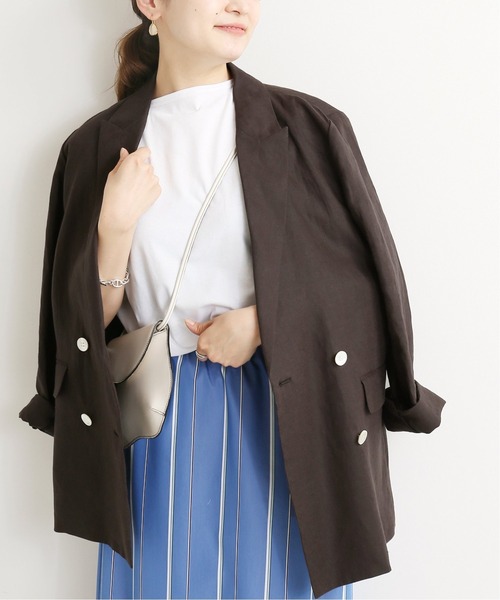 SLOBE IENA リネン　ジャケット SLOBE IENA（スローブイエナ）の「リネンテーラードジャケット