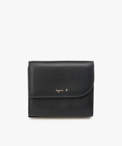 美品✨アニエスベー サフィアーノレザー 本革 ゴールド金具 ロゴ 二つ折り財布 アニエスベー 財布 二つ折りのおすすめ人気商品一覧 通販