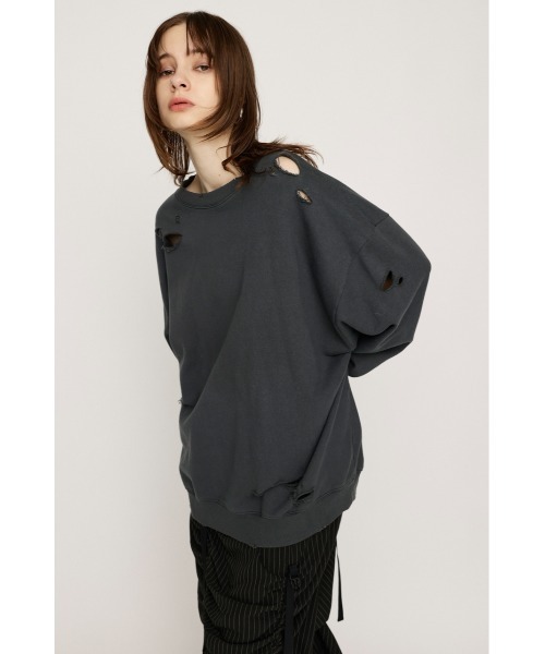 SLY トレーナー スウェット CRUSHED OVER SWEAT TOPS クラッシュ