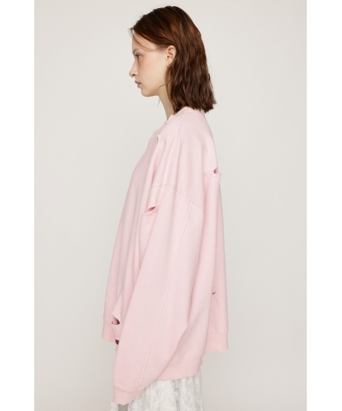SLY　CRASHED OVER スウェットトップス SLY トレーナー スウェット CRUSHED OVER SWEAT TOPS クラッシュ