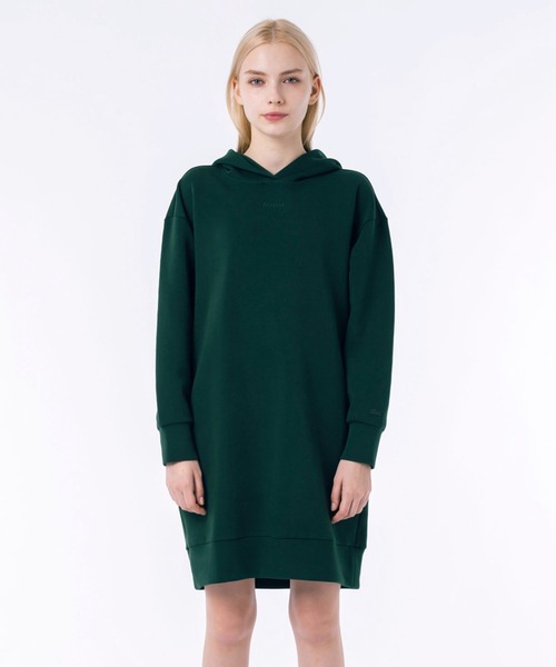 LACOSTE ワンピース ブランドネームロゴステッチダブルフェイス