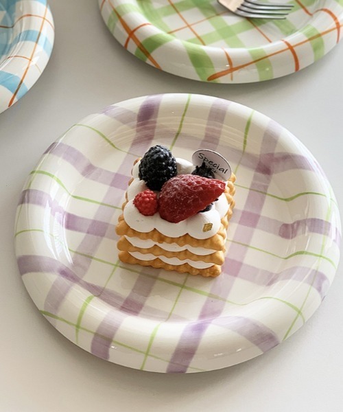 食器 チェック柄ぷっくりトレイ : ZOZOTOWN Yahoo!店 - 通販 - Yahoo