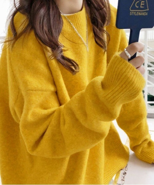 ニット セーター もちふわが可愛い ミックスカラーニット