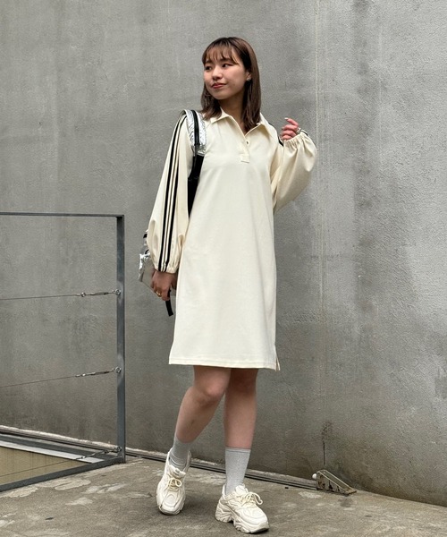 CIAOPANIC ワンピース 「ZOZO限定」サイドラインポロワンピース
