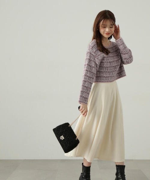 PROPORTION BODY DRESSING ニット セーター ツイードニット