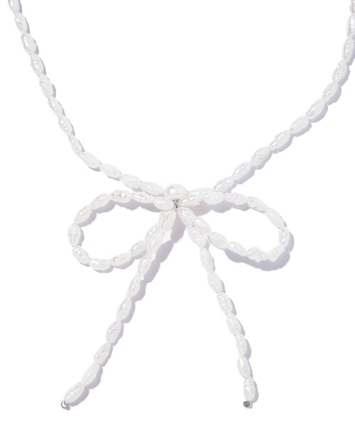les bonbon（ルボンボン） ネックレス 「les bonbon」bow pearl