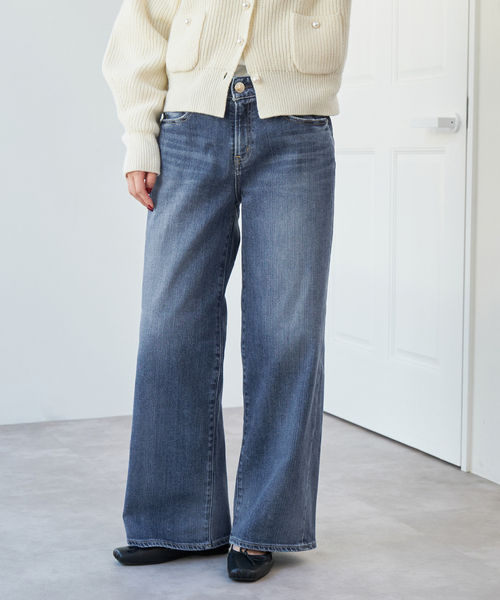 Spick＆Span（スピック アンド スパン） ワイドパンツ ジーンズ デニム