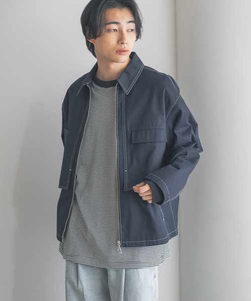 LOWRYS FARM ブルゾン アウター ステッチフラシブルゾン 290252