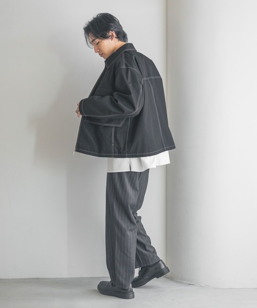 LOWRYS FARM　レザーロングブルゾン ローリーズファーム レザージャケット レザーロングブルゾン