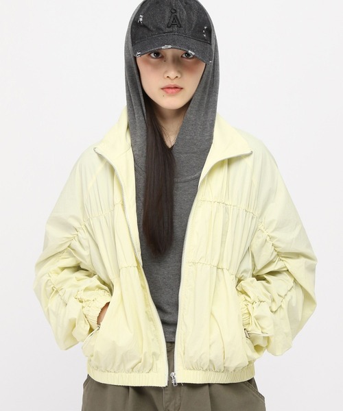 ALAND ブルゾン アウター 3.3 Field Trip／ギャザーナイロンジャケット
