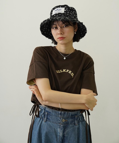 tシャツ COLORED SLEEVE EDGE S/S TOP レディース