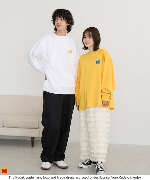 coen tシャツ 「Kodak/コダック」ロゴアイコンプリントロングT