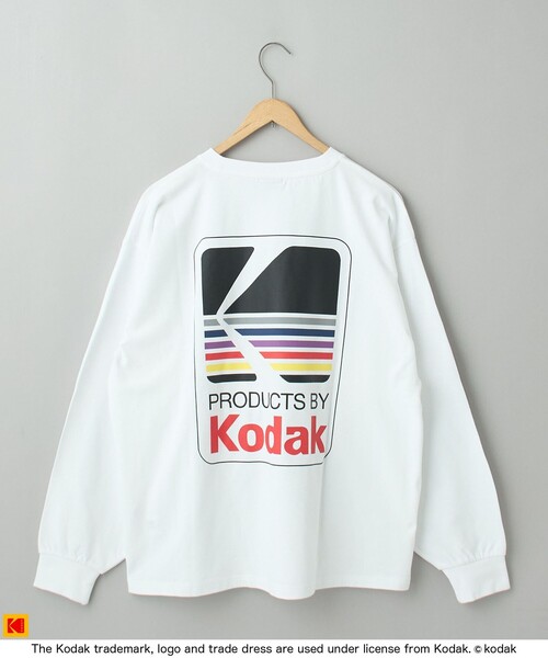 KODAK★大人気★ビックロゴグラフィック長袖Ｔシャツ♪ coen tシャツ 「Kodak/コダック」ロゴアイコンプリントロングT