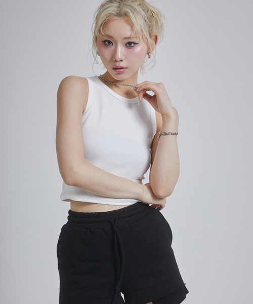 ENVYM タンクトップ ノースリーブ アメスリタンクトップ
