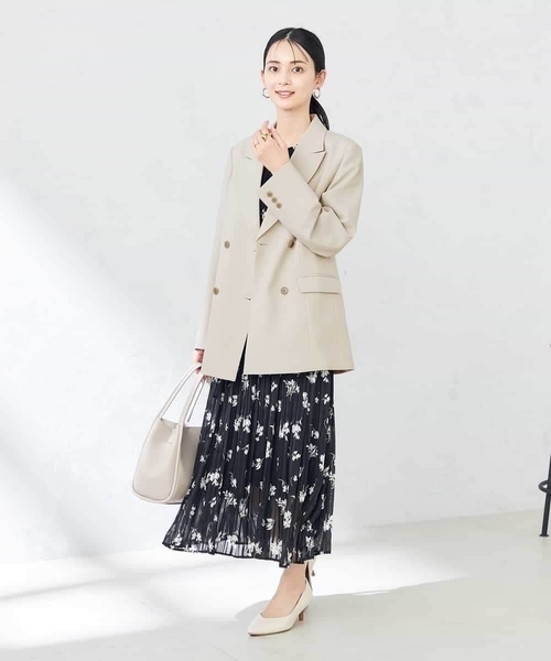ワンピース ランダムサテンプリーツワンピースの画像