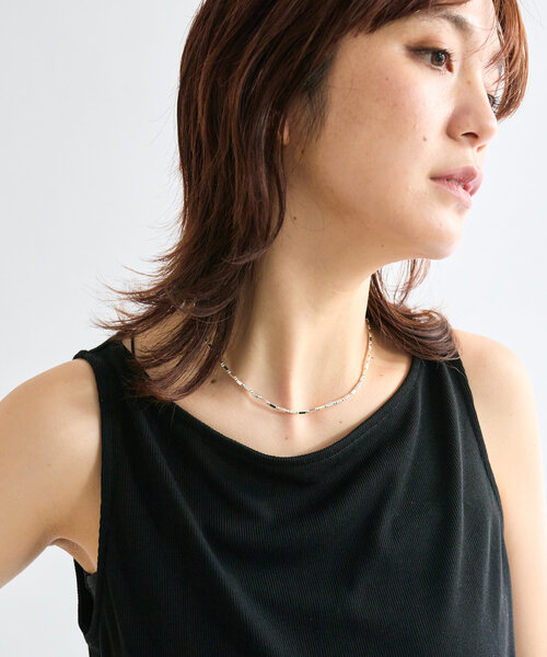 RIVE DROITE（リヴドロワ） ネックレス 「存在感」ヘマタイトショート