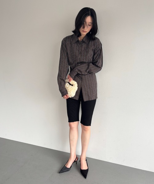 ATTISESSION リブレギンス　バイカーパンツ レースアップバイカーパンツ | レディースファッション通販 - DHOLIC