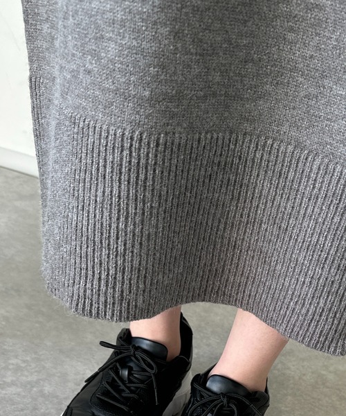 「un dix cors」 ニットワンピース FREE ブラック レディース_画像5