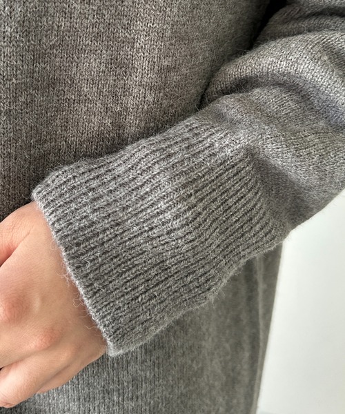 「un dix cors」 ニットワンピース FREE ブラック レディース_画像6