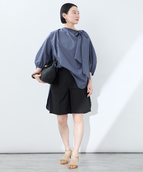VERMEIL par IENA リボンタイ 長袖ブラウス シャツ VERMEIL par iena ブラウス シャツ リボンブラウス レディース