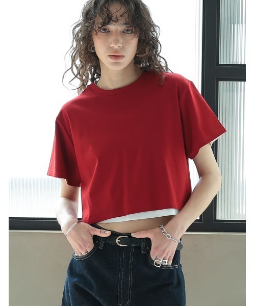 Re:EDIT tシャツ 「2025 SUMMER COLLECTION」セミクロップド半袖