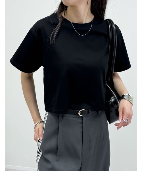 Re:EDIT tシャツ 「2025 SUMMER COLLECTION」セミクロップド半袖