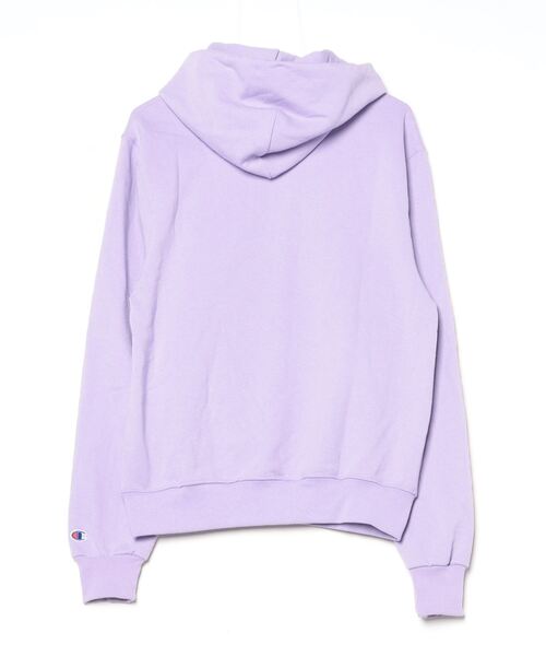 「Champion」 プルオーバーパーカー L パープル レディース_画像2