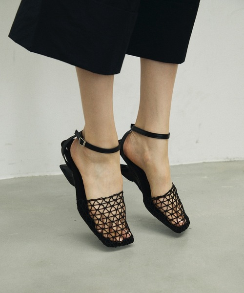 サンダル・ミュール MESH MULES サンダル Basket Mesh Mule Sandals/バスケットメッシュミュール