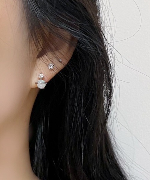 B.I.D. ピアス 「スターダストドロップ＆プラネットモチーフピアス6点