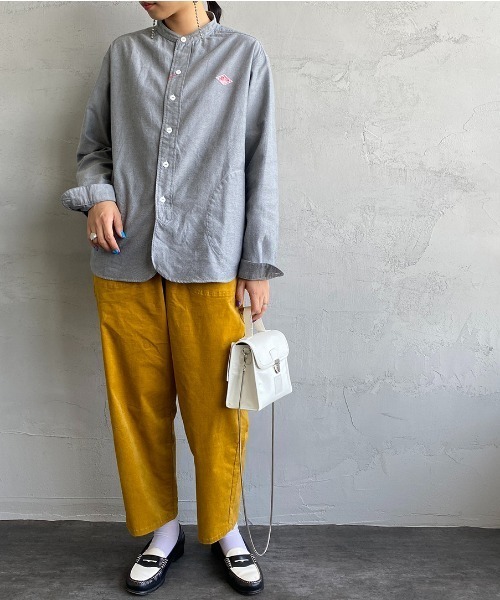「DANTON」 長袖シャツ 34 グレー レディース