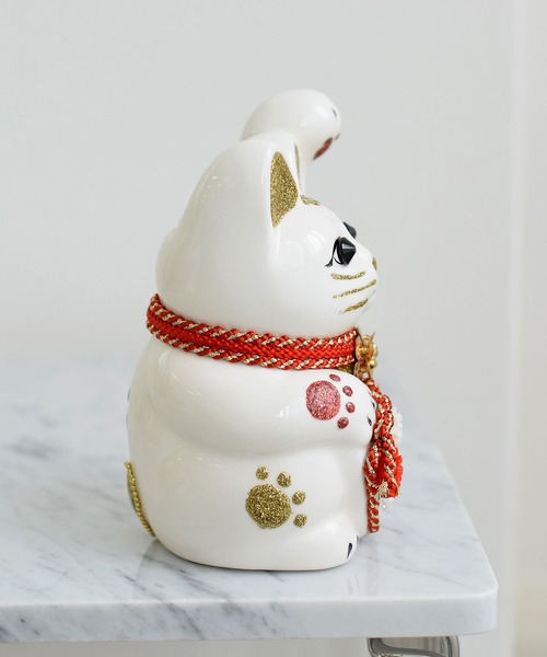 utatane インテリア 招き猫 ニコアンティーク×ご縁猫 ねこ球代