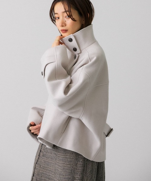 「KBF」 ジャケット ONE ライトグレー レディース_画像2