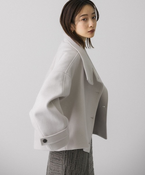 「KBF」 ジャケット ONE ライトグレー レディース_画像5