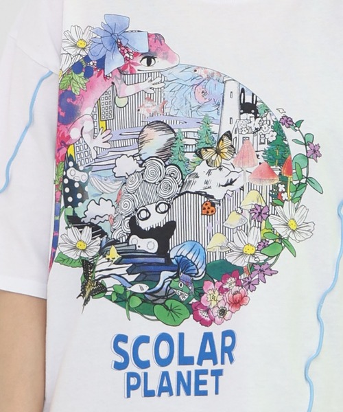 ScoLar tシャツ 152706：スカラープラネット柄 メロウステッチ