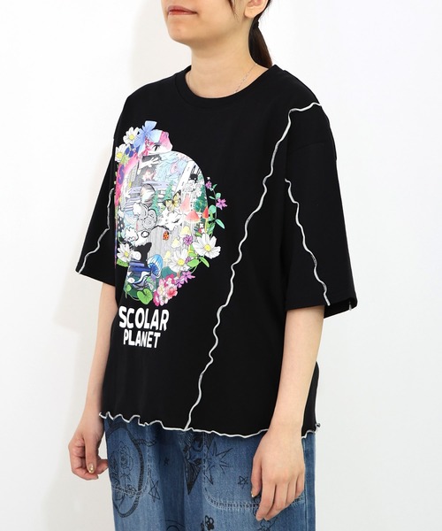ScoLar tシャツ 152706：スカラープラネット柄 メロウステッチ