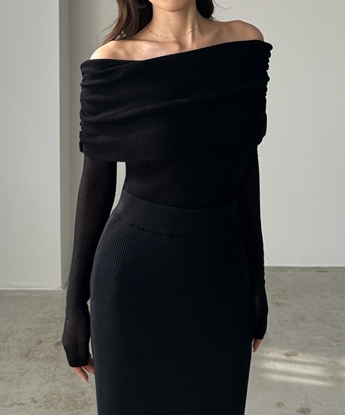 「Louere」 長袖ニット LARGE ホワイト レディース_画像4