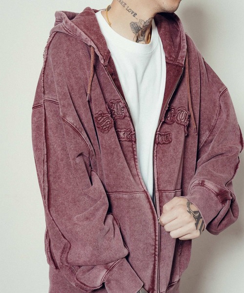 SUBCIETY　ＬLサイズ Subciety パーカー Double zip hoodie メンズ レディース