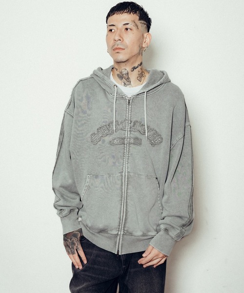 SUBCIETY　ＬLサイズ Subciety パーカー Double zip hoodie メンズ レディース
